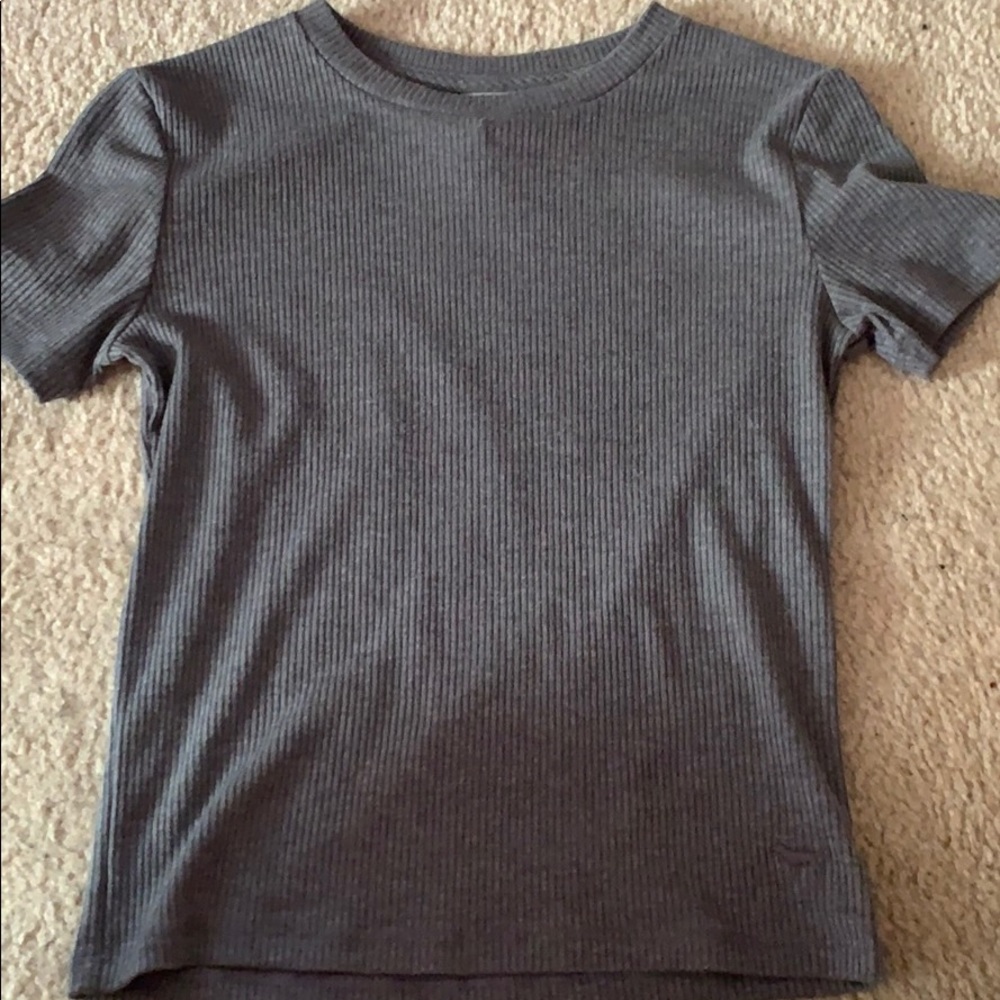 Victoria’s Secret PINK soft grey fitted shirt